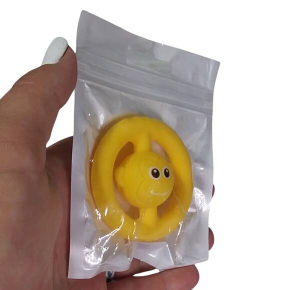 NWT Yellow Silicone Monkey Fidget Sensory Toy | Anxiety Stress Relief | New - Picture 6 of 7
